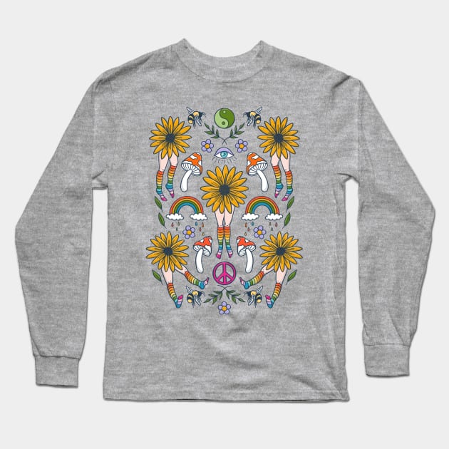 Hippie flower top shirt